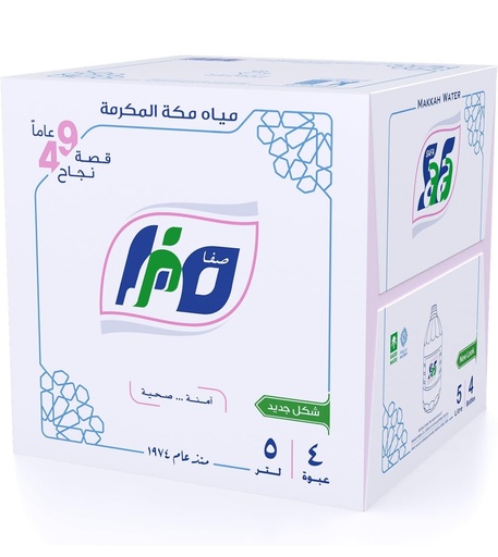 مياه صفا 5 لتر – 4 عبوات